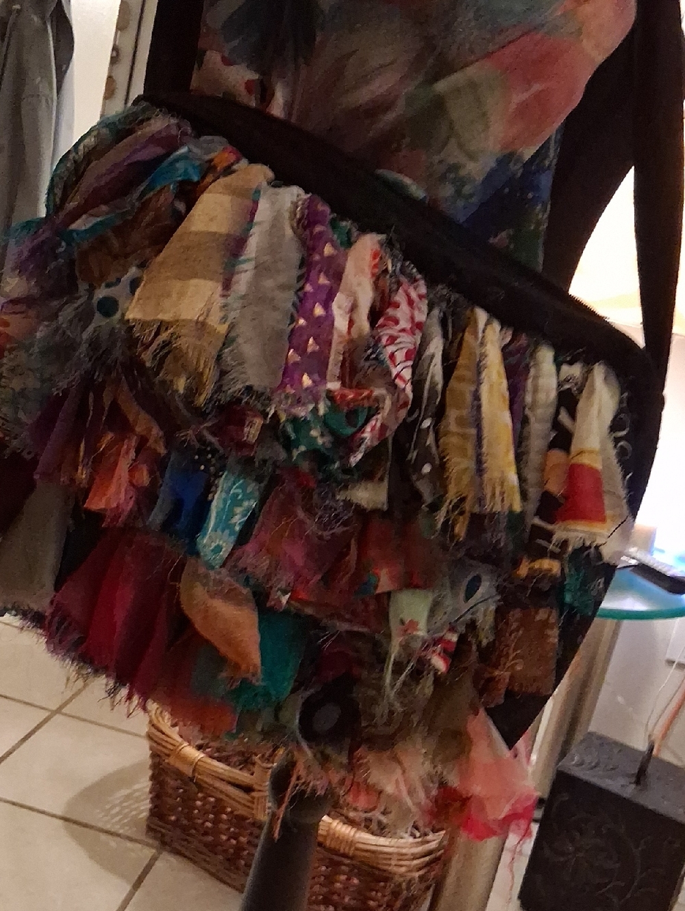 Bohemian Multi-Color Fringed Shoulder Bag INCREDIBLE ONE OF A KIND - Picture 9 of 13